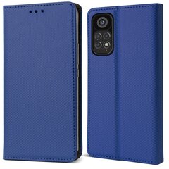 Moozy Case Flip Cover Xiaomi Redmi Note 11 Pro 5G/4G:lle, Tummansininen hinta ja tiedot | Puhelimen kuoret ja kotelot | hobbyhall.fi