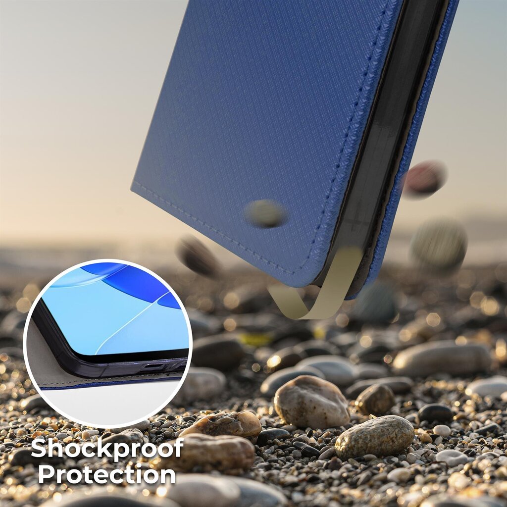 Moozy Case Flip Cover Xiaomi Redmi Note 11 Pro 5G/4G:lle, Tummansininen hinta ja tiedot | Puhelimen kuoret ja kotelot | hobbyhall.fi