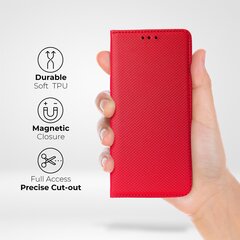 Moozy Case Flip Cover Xiaomi Redmi Note 11/11S:lle, punainen hinta ja tiedot | Puhelimen kuoret ja kotelot | hobbyhall.fi