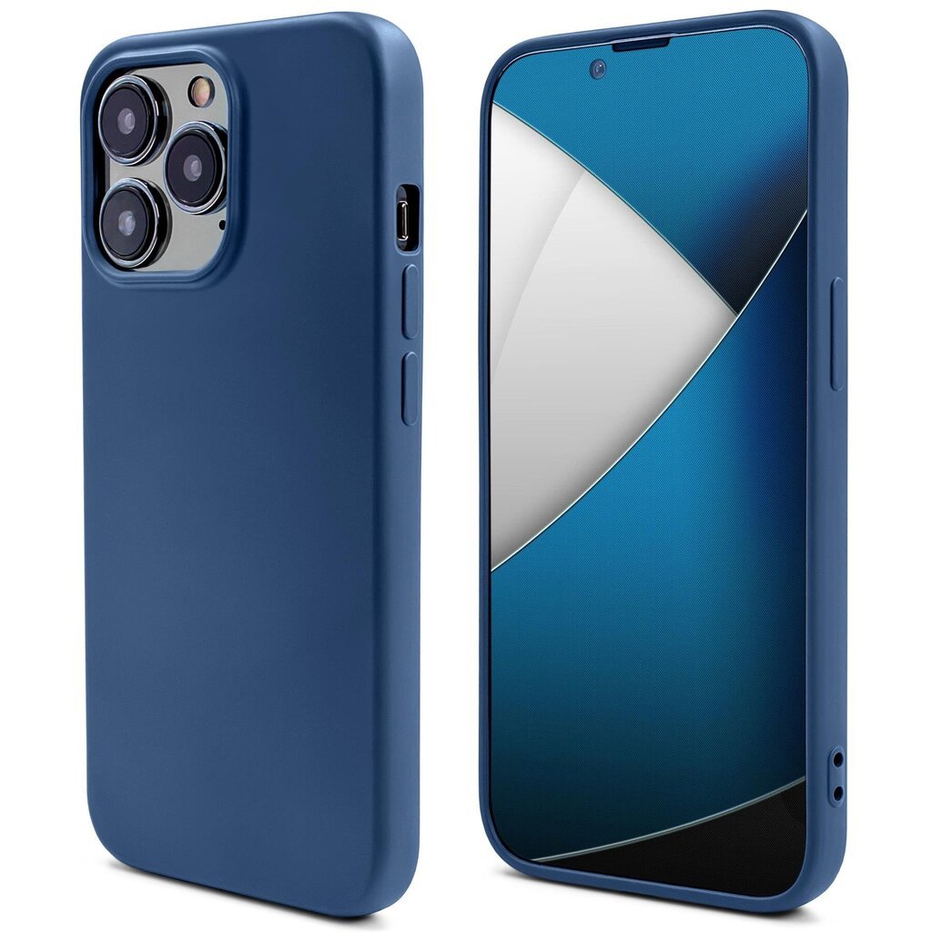 Moozy Lifestyle, Silikonikotelo iPhone 14 Prolle, Midnight Blue hinta ja tiedot | Puhelimen kuoret ja kotelot | hobbyhall.fi