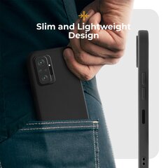 Moozy Minimalist -sarjan silikonikotelo Xiaomi Redmi Note 10 Prolle ja Note 10 Pro Maxille, musta hinta ja tiedot | Puhelimen kuoret ja kotelot | hobbyhall.fi