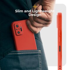 Moozy Minimalist -sarjan silikonikotelo Xiaomi Redmi Note 10 Prolle ja Note 10 Pro Maxille, punainen hinta ja tiedot | Puhelimen kuoret ja kotelot | hobbyhall.fi