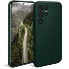 Moozy Minimalist -sarjan silikonikotelo Samsung S23 Ultralle, tummanvihreä hinta ja tiedot | Puhelimen kuoret ja kotelot | hobbyhall.fi