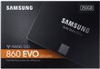 Sisäinen kiintolevy Samsung 860 EVO SATA III 2.5" SSD 250GB hinta ja tiedot | Kovalevyt | hobbyhall.fi