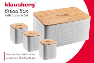 klausberg leipälaatikko ja säiliösarja kb-7483 hinta ja tiedot | Keittiövälineet | hobbyhall.fi