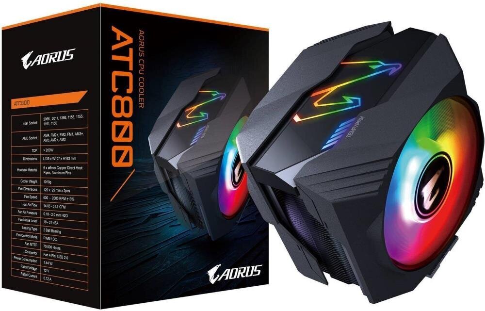 Gigabyte ATC800 hinta ja tiedot | Prosessorin jäähdyttimet | hobbyhall.fi