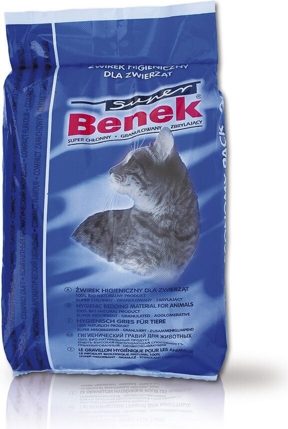 Hienorakeinen bentoniittikissanhiekka Super Benek Compact 20 L hinta ja tiedot | Kissanhiekka | hobbyhall.fi