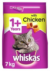 Whiskas kanalla aikuisille kissoille, 7 kg hinta ja tiedot | Kissan kuivaruoka | hobbyhall.fi