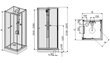 Neliseinäinen suihkukaappi Sanplast Classic II kpl-KCKN/CLII 80s hinta ja tiedot | Suihkukaapit ja suihkunurkat | hobbyhall.fi