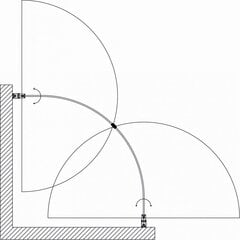 Suihkukaappi P2222 100x100 harmaa ilman allasta hinta ja tiedot | Suihkukaapit ja suihkunurkat | hobbyhall.fi