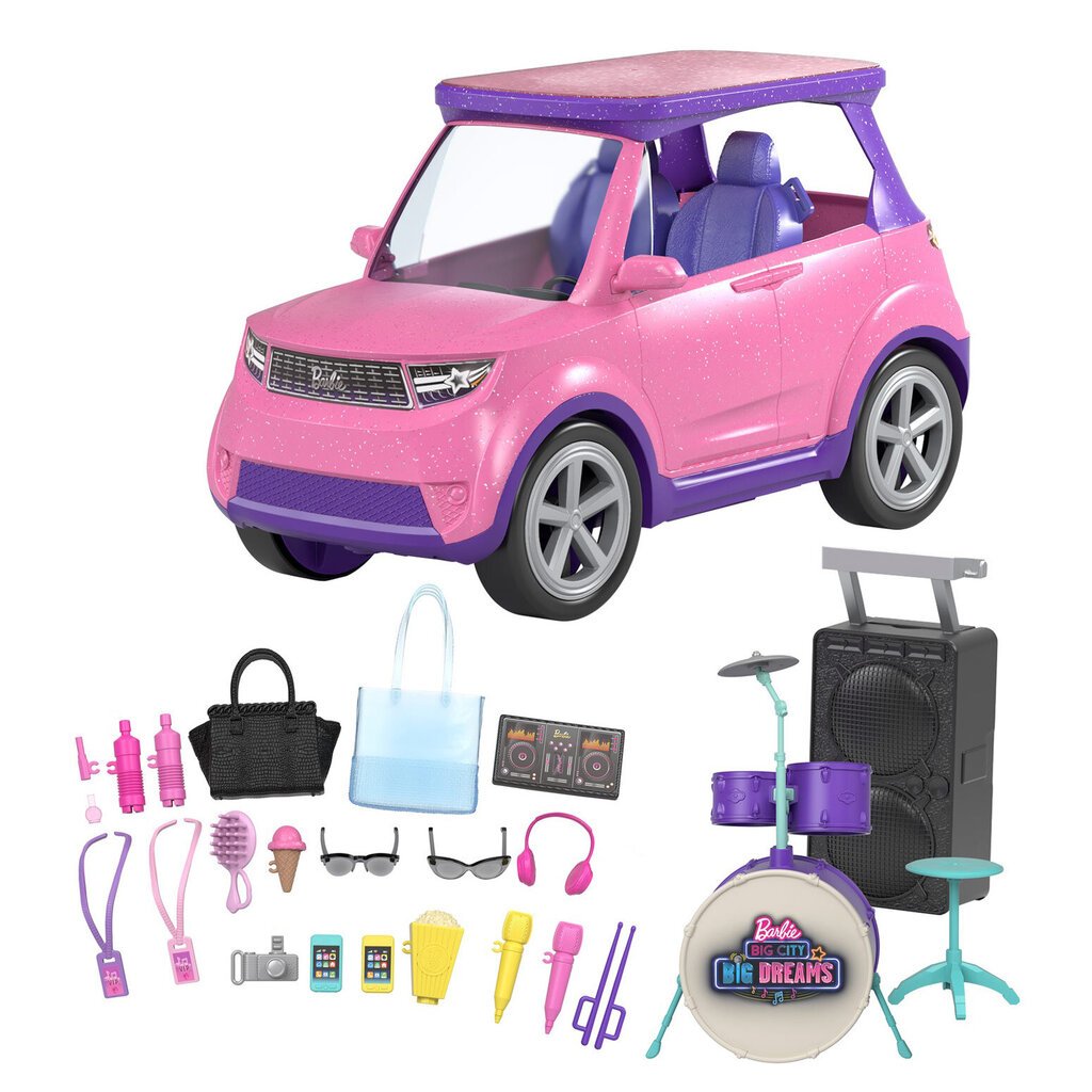 Auto Mattel Barbie Big City Big Dreams GYJ25 hinta ja tiedot | Tyttöjen lelut | hobbyhall.fi