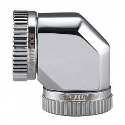 PHANTEKS Glacier Hard-Tube connector 2x 16mm 90 deg Chromium (PH-A90_CR_16) hinta ja tiedot | Vesijäähdytystarvikkeet | hobbyhall.fi