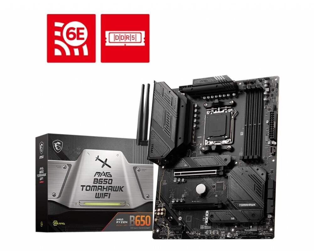 MSI AMD B650 SAM5 ATX/MAG B650 TOMAHAWK WIFI hinta ja tiedot | Emolevyt | hobbyhall.fi