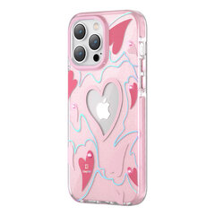 Kingxbar Heart Star iPhone 14 Pro Max, vaaleanpunainen hinta ja tiedot | Puhelimen kuoret ja kotelot | hobbyhall.fi