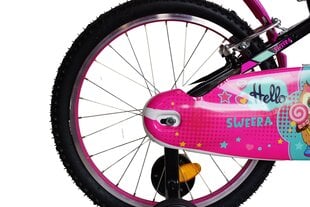 Lasten polkupyörä Corelli Swera 20", vaaleanpunainen-musta hinta ja tiedot | Polkupyörät | hobbyhall.fi