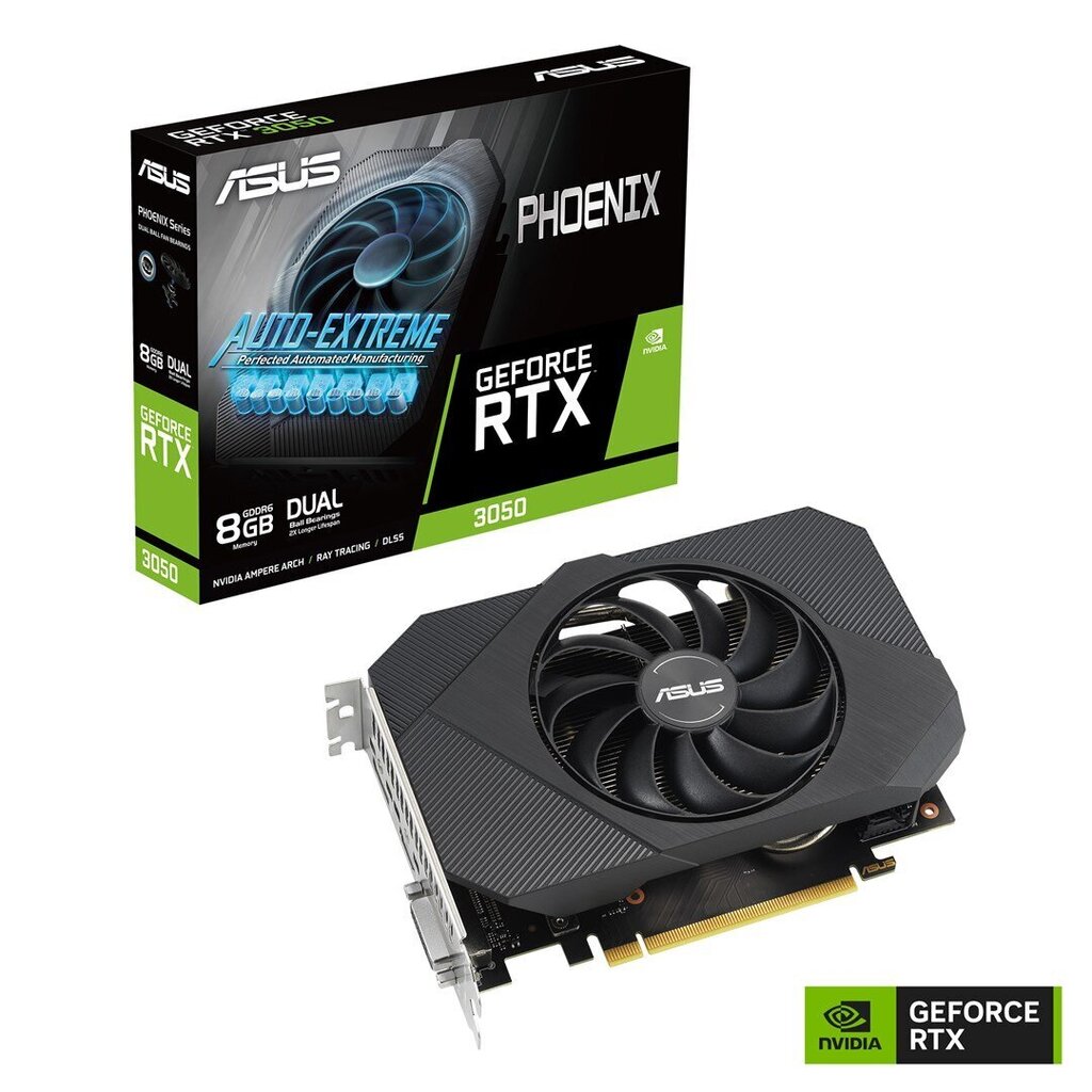 Asus Phoenix GeForce RTX 3050 V2 8GB GDDR6 hinta ja tiedot | Näytönohjaimet | hobbyhall.fi