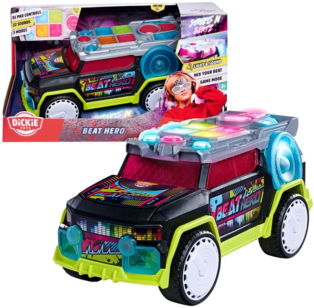 Interaktiivinen auto Dj Streets' N Beatz Beat Hero hinta ja tiedot | Poikien lelut | hobbyhall.fi