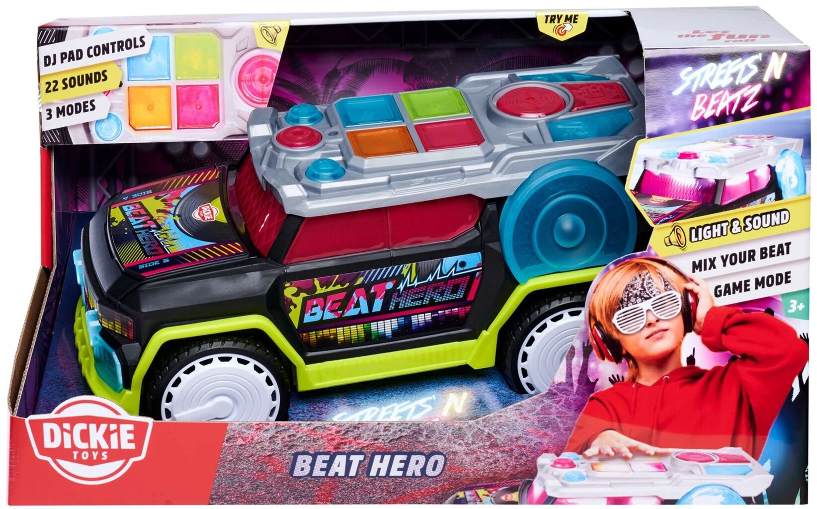 Interaktiivinen auto Dj Streets' N Beatz Beat Hero hinta ja tiedot | Poikien lelut | hobbyhall.fi