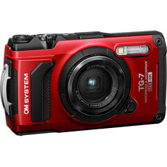 Olympus OM System Tough TG-7 red hinta ja tiedot | Kamerat | hobbyhall.fi