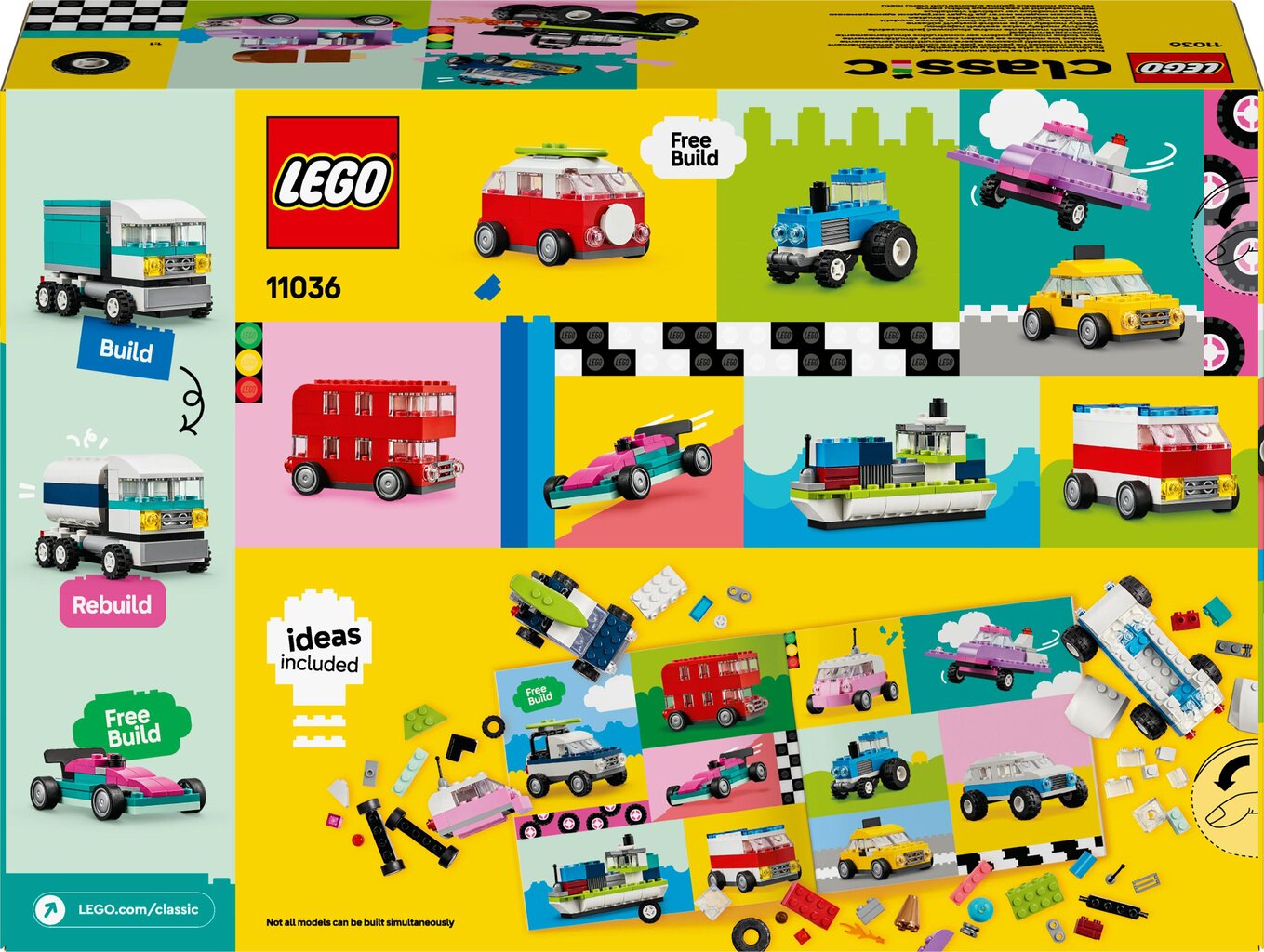 Ajoneuvot 11036 Lego® Classic Creative Cars hinta ja tiedot | LEGOT ja rakennuslelut | hobbyhall.fi