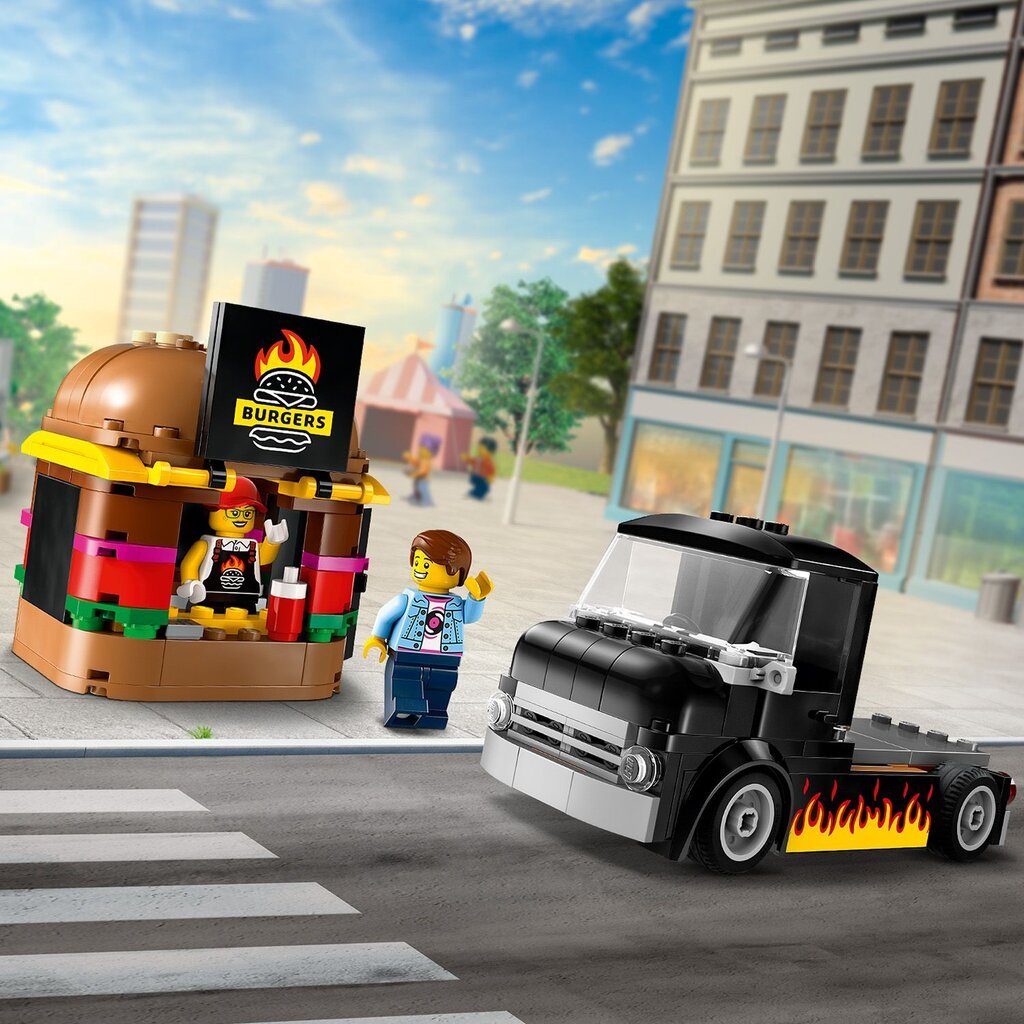 60404 LEGO® City Hampurilaisauto hinta ja tiedot | LEGOT ja rakennuslelut | hobbyhall.fi