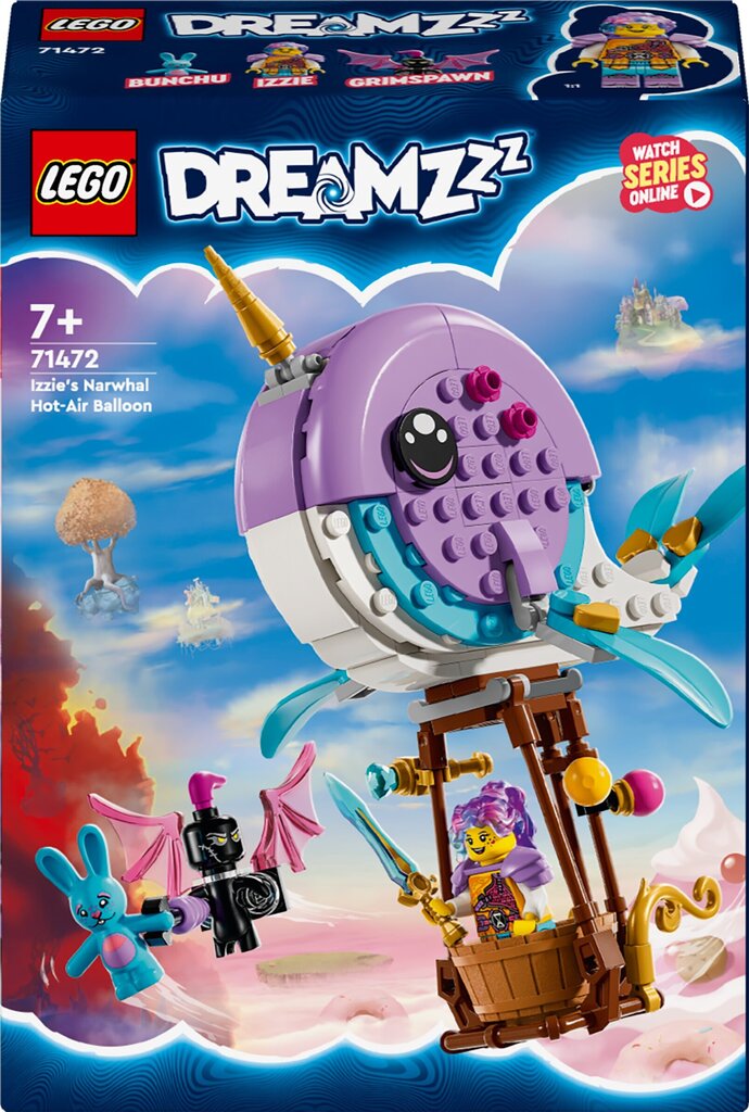 71472 Lego® DreamZzz Izzie Kuumailmapallo hinta ja tiedot | LEGOT ja rakennuslelut | hobbyhall.fi