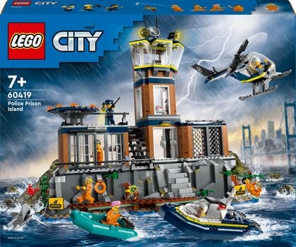 60419 LEGO® City Poliisivoimien Vankisaari hinta ja tiedot | LEGOT ja rakennuslelut | hobbyhall.fi