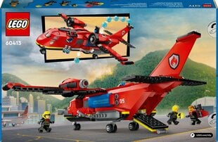 60413 Lego® City Palokunnan pelastuslentokone hinta ja tiedot | LEGOT ja rakennuslelut | hobbyhall.fi