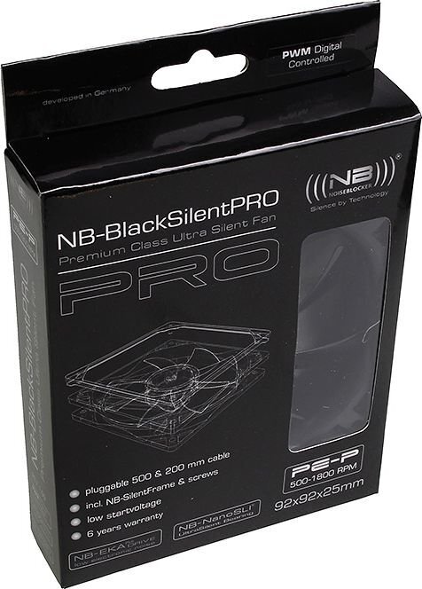 Noiseblocker BlackSilent Pro PE-P hinta ja tiedot | Tietokoneen tuulettimet | hobbyhall.fi
