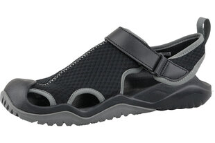 Crocs™ miesten vapaa-ajan jalkineet Swiftwater Mesh Deck Sandal Men's, musta 42,5 hinta ja tiedot | Miesten sandaalit ja tossut | hobbyhall.fi