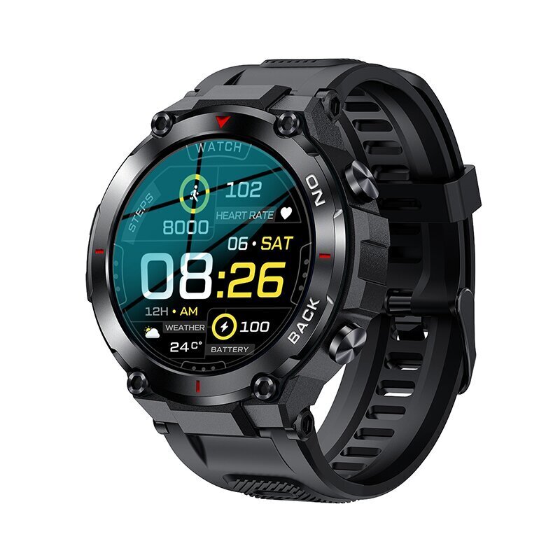 Kuura Älykello Sport S5 GPS V3, Musta hinta ja tiedot | Älykellot | hobbyhall.fi