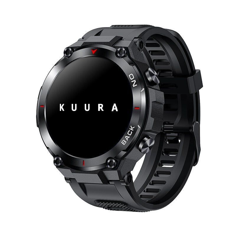 Kuura Älykello Sport S5 GPS V3, Musta hinta ja tiedot | Älykellot | hobbyhall.fi