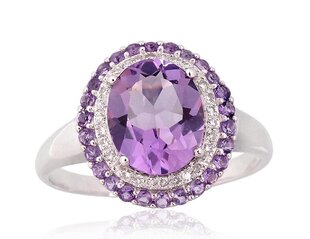 Kultasormus timantilla Amethyst Greatness DS01G629 hinta ja tiedot | Sormukset | hobbyhall.fi