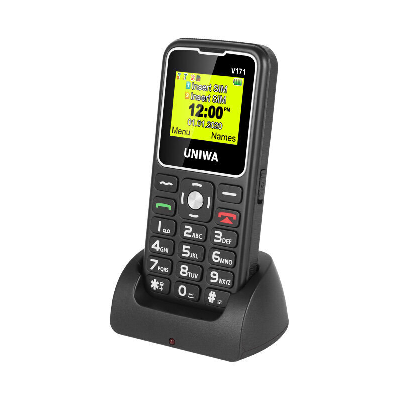 Uniwa Senioripuhelin V171 hinta ja tiedot | Matkapuhelimet | hobbyhall.fi