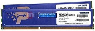 Patriot DDR3 8GB (2x4GB kit) 1333MHz) CL9 Retail (PSD38G1333KH) hinta ja tiedot | Muisti (RAM) | hobbyhall.fi