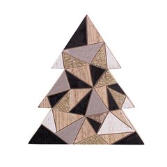 Puinen joulukuusi, 14x15,5x2 cm. hinta ja tiedot | Joulukoristeet | hobbyhall.fi