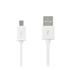 Usb-pistoke - microusb-pistoke valkoinen hinta ja tiedot | Kaapelit ja adapterit | hobbyhall.fi