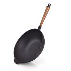 Fissman valurauta wok-pannu kannella, 30 x 8,5 cm hinta ja tiedot | Paistinpannut | hobbyhall.fi