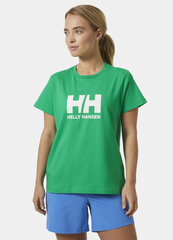 Helly Hansen naisten t-paita HH LOGO, vihreä hinta ja tiedot | Naisten T-paidat | hobbyhall.fi