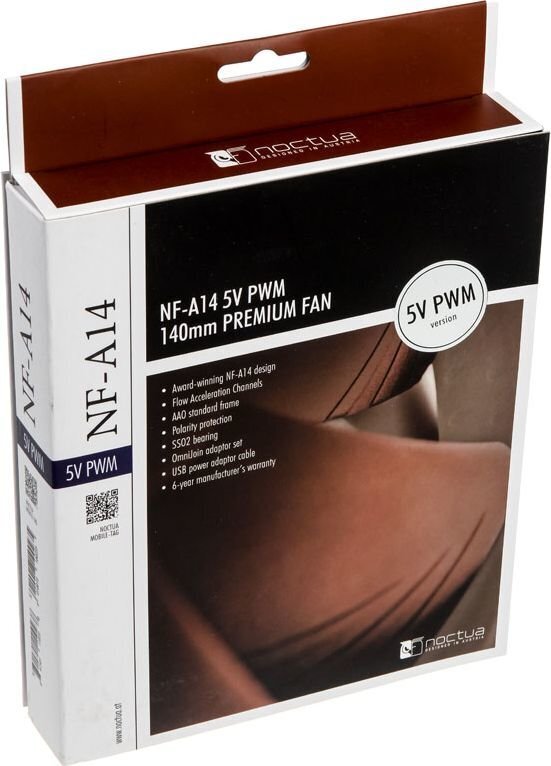 Noctua NF-A14 5V PWM hinta ja tiedot | Tietokoneen tuulettimet | hobbyhall.fi