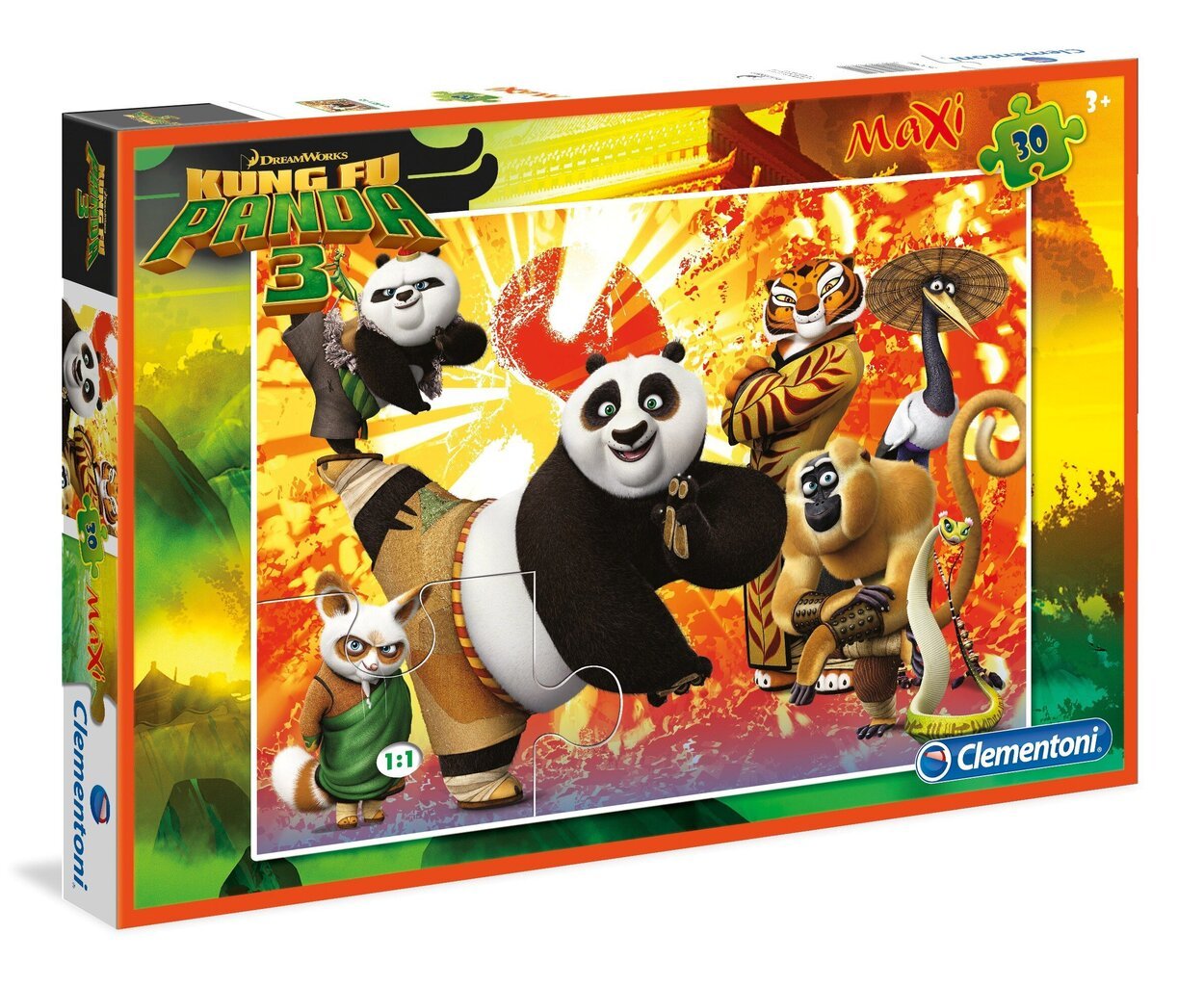 Maxi palapeli 30 kpl Kung Fu Panda 3 hinta ja tiedot | Palapelit | hobbyhall.fi