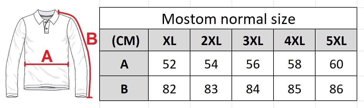 Miesten pitkähihainen paita Mostom 052-18 hinta ja tiedot | Miesten T-paidat | hobbyhall.fi