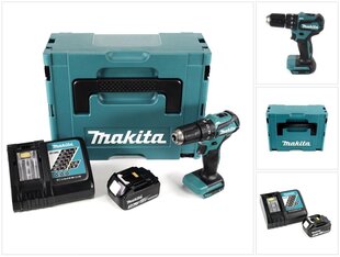 Akkuiskuporakone Makita DHP 483 RF1J 18V 40Nm Makpac + 1x 3,0 Ah akku + laturi hinta ja tiedot | Akkuporakoneet ja ruuvinvääntimet | hobbyhall.fi