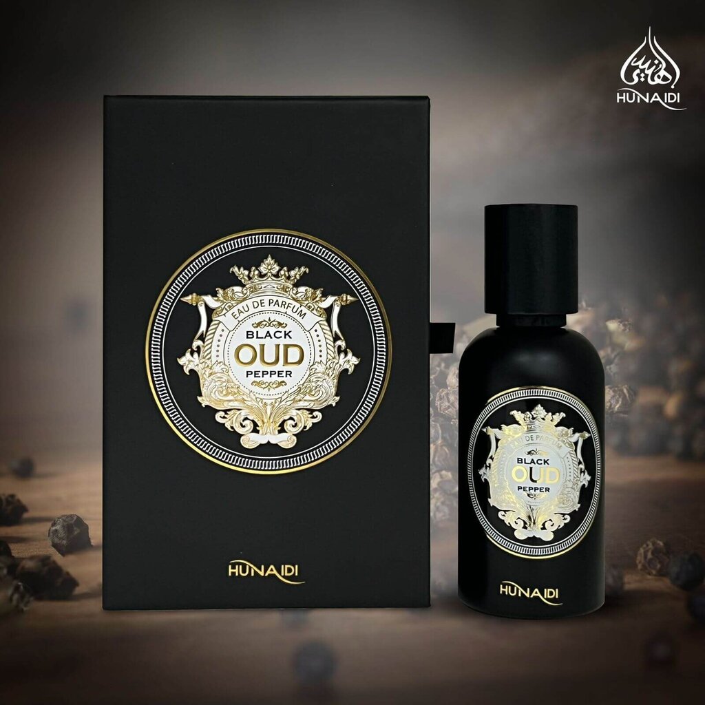 Hajuvesi Black Oud Pepper Hunaidi EDP, unisex, 100 ml hinta ja tiedot | Naisten hajuvedet | hobbyhall.fi