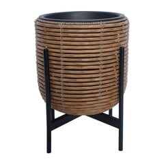 Kukkaruukku WICKER telineen kanssa 30x30xH38cm, ruskea hinta ja tiedot | Kukkaruukut | hobbyhall.fi