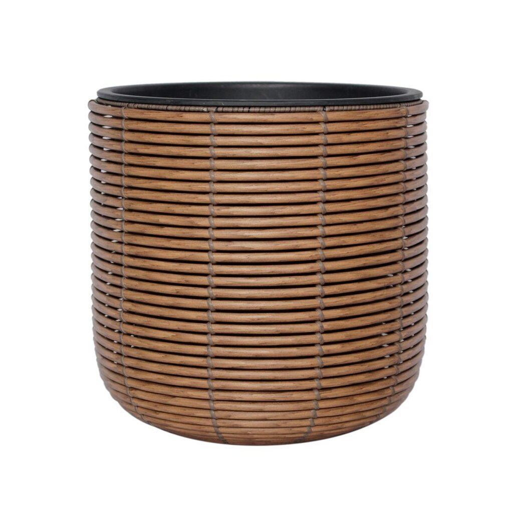 Kukkaruukku WICKER D35xH36cm, ruskea hinta ja tiedot | Kukkaruukut | hobbyhall.fi