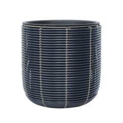 Kukkaruukku WICKER D35xH36cm, musta hinta ja tiedot | Kukkaruukut | hobbyhall.fi