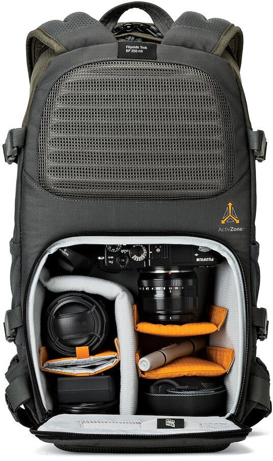 Lowepro reppu Flipside Trek BP 250 AW, harmaa ND204468LV hinta ja tiedot | Kameralaukut | hobbyhall.fi