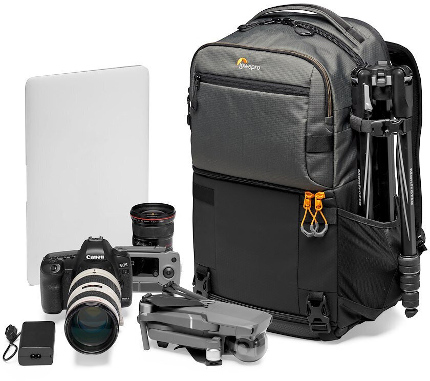 Lowepro reppu Fastpack Pro BP 250 AW, harmaa ND193362LV hinta ja tiedot | Kameralaukut | hobbyhall.fi