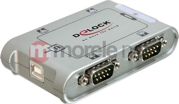 Delock USB -> serial x4 9pin (87414) hinta ja tiedot | Ohjain- ja laajennuskortit | hobbyhall.fi